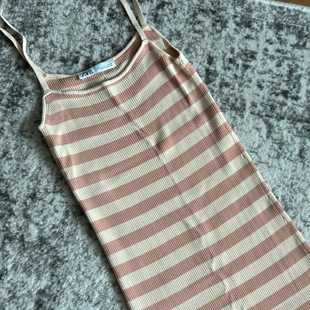 Zara maxi ribbed dress